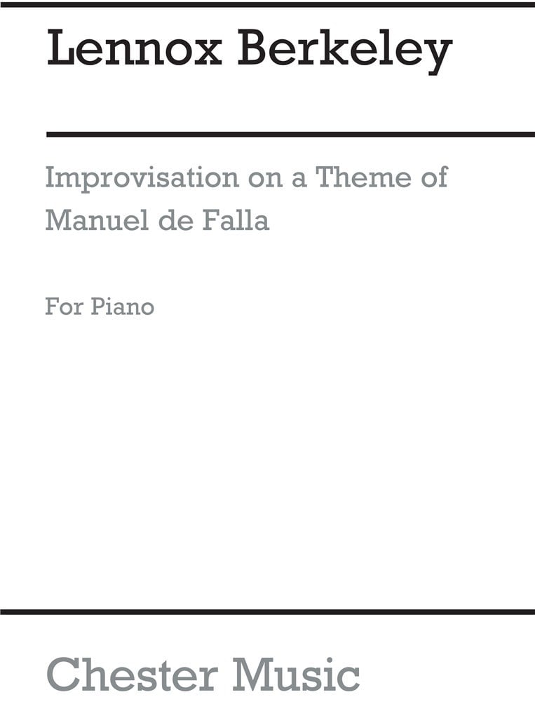 Improvisation On A Theme Of De Falla Op.55 No.2
